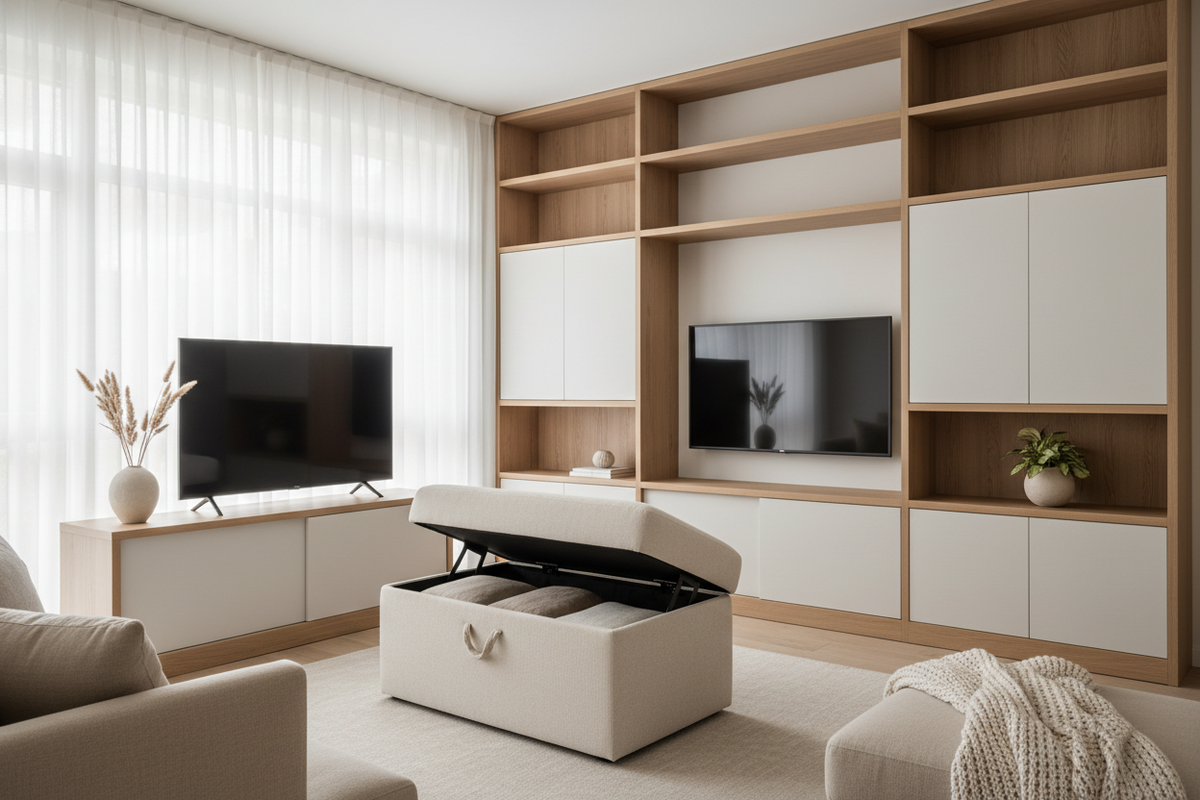 How Hidden Storage Can Make Your Living Room Feel Instantly Calmer