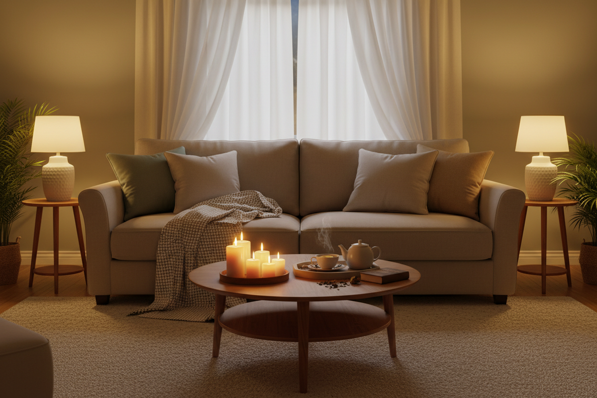 How to Create an Evening Routine That Helps Your Home Feel More Restful