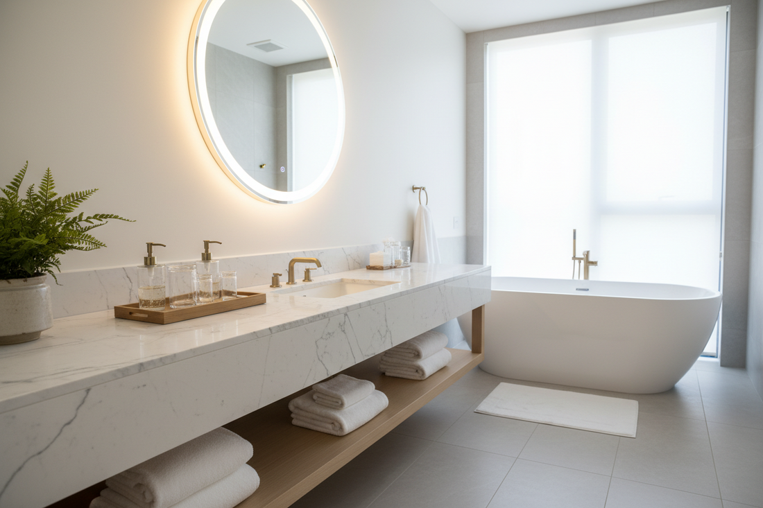 How to Make Your Bathroom Feel More Organized and Hotel-Like