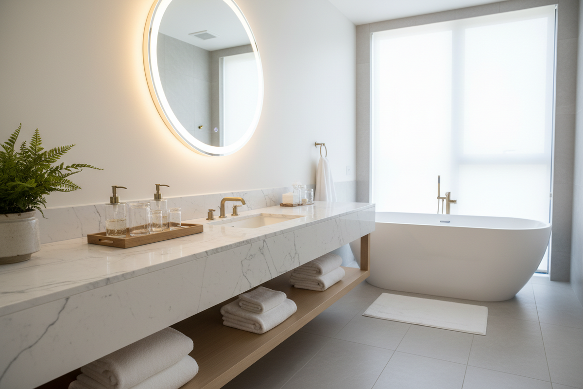 How to Make Your Bathroom Feel More Organized and Hotel-Like