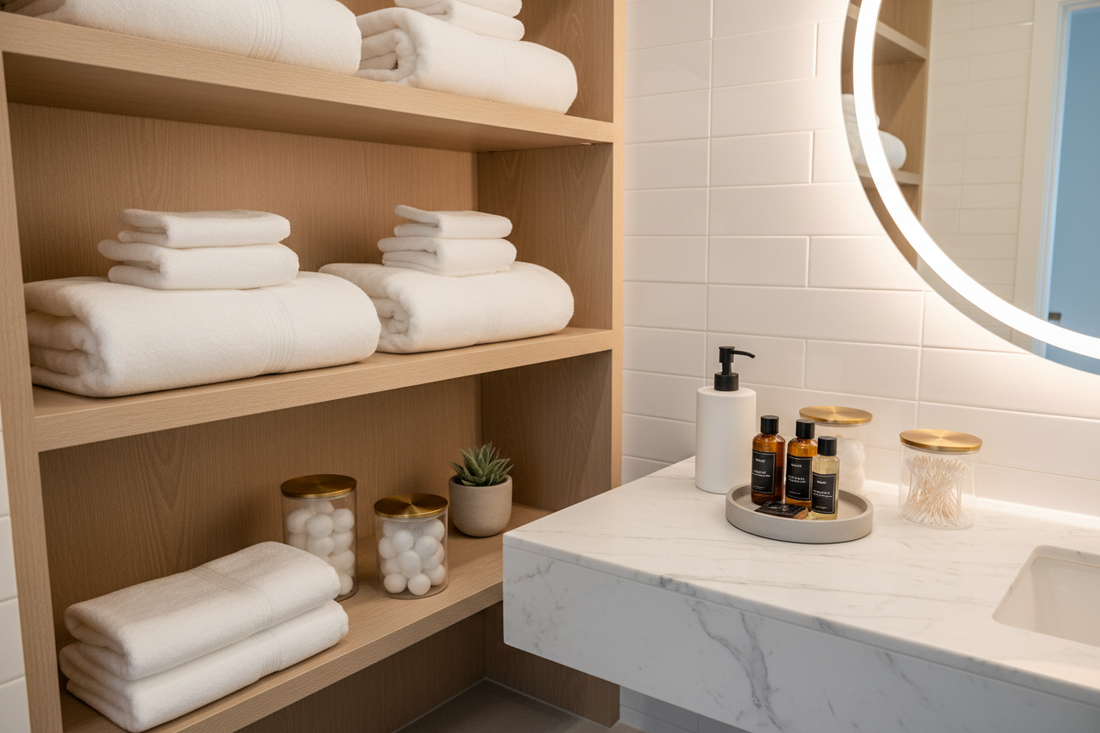 How to Make Your Bathroom Feel More Organized and Hotel-Like