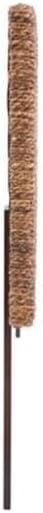 MAKLAINE 78.5" Banana Leaf Panel Headboard in Honey/Dark Brown