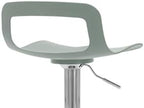 NOBPEINT Contemporary Chrome Air Lift Adjustable Swivel Bar Stool (4 Pieces, Mint Green)