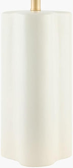 Livabliss Table Lamps, 27" Ocana Modern Bedside Nightstand Table Lamp for Bedroom Living Room Office, White Body with White Shade (27" H x 13" W x 13" D)