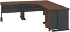 BOWERY HILL 84" Corner L-Shaped Desk in Hansen Cherry