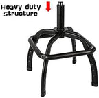PONO 300-Pound Adjustable Height Bar Stool, Pneumatic Swivel Bar Stool, 360 Degree Swivel, Heavy Duty Steel Frame Stool Perfect for Home, Bar, Garage and Shop, Black