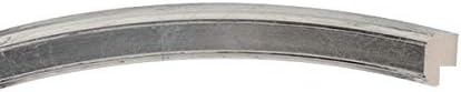 OVALCREST Oval Beveled Wall Mirror for Home Decor - Toronto Style - Silver Leaf with Black Antique - 18" x 14"