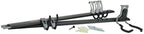Rubbermaid Garage FastTrack 8-Piece Small Kit Black/Grey All-in-One Rail & Hook Wall Hanging Kit Wall Mounted Storage Solution for Home/Garage