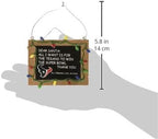 NFL Resin Holiday Christmas Chalkboard Sign Ornament