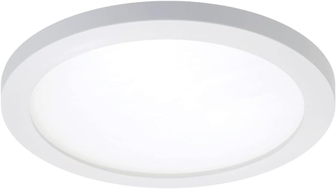 HALO SMD6R69SWH Surface Mount LED Recessed Light Round Selectable 2700K, 3000K, 3500K, 4000K, 5000K CCT 600 Lumens 6 Inch White