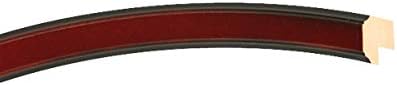 OVALCREST Oval Beveled Wall Mirror for Home Decor - Toronto Style - Rosewood - 26" x 22"