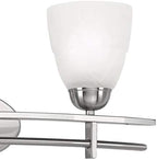 Possini Euro Design Art Deco Modern Wall Mount Light Brushed Nickel Silver Metal Hardwired 23 1/2" Wide 3-Light Fixture Trio Marbleized Glass Shades Decor for Bathroom Vanity Mirror House Home