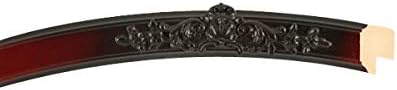 OVALCREST Oval Beveled Wall Mirror for Home Decor - Athena Style - Rosewood - 21" x 17" Outside Dimensions