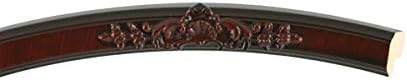 OVALCREST Oval Beveled Wall Mirror for Home Decor - Athena Style - Vintage Cherry - 18" x 14" Outside Dimensions