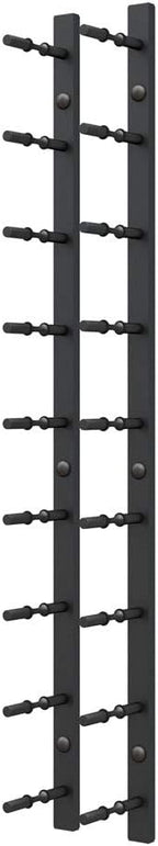 Ultra Wine Racks Wall Mounted Label-Out Wine Racks (3 Foot 1 Deep, Matte Black, 9 Wine Bottles) - Modern Metal Wine Storage, Modular Design for Home Bar, Kitchen, Dining Rooms, & Wine Cellars