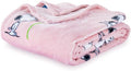 Berkshire Blanket Peanuts® VelvetLoft® Cute Character Snoopy Plush Blanket,Make A Wish Spring Pink,King 90 in x 108 in (Official Peanuts® Product)