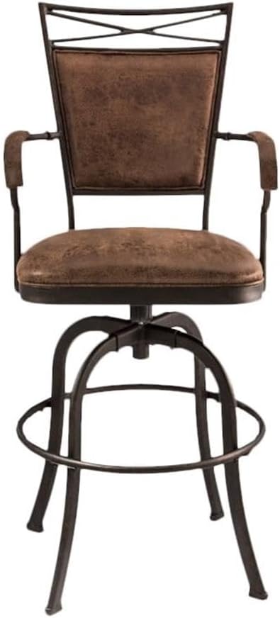 Hillsdale Bridgetown Swivel Tilt Counter Stool, Aged Bronze Finish
