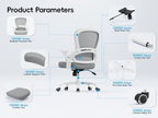 TRALT Ergonomic Office Chair - Comfy Desk Chair with Back Support, Home Office Desk Chairs, Computer Chair, 330lbs Wide Seat Big and Tall Office Chair for Executives (Grey)
