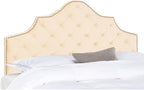 Safavieh MCR4036E-Q Mercer Collection Arebelle Buckwheat Velvet Headboard, Queen, Yellow