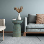 SIMPLIHOME Boyd 13-inch Wide Solid Mango End Table in Teal Wash, Contemporary-Style Accent Table for Living Room, Bedroom, or Family Room, Assembled