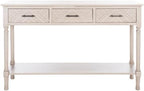 SAFAVIEH Home Collection Peyton Greige 3-Drawer Lower Shelf Console Table CNS5705D
