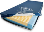 Invacare Premier Hospital Bed Mattress, Foam, Fluid-Resistant Cover Flexes in Right Places to Relieve Body Pressure, Firm Mid-Section & Soft Head/Feet Section, Enhanced Side Support for Safe Transfers