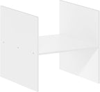 Furinno Cubicle Cube Insert, H-Shelf Cube Organizer, Fits into Extra Thick Cubes, for Organizers and Storage, White (Does not fit IKEA Kallax Shelving)