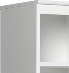 Prepac Narrow Coat Rack Freestanding Hall Tree with 3 Hooks, Entryway Furniture for Coat & Shoe Storage, Entryway Organization with Adjustable Shelf, 14.75"W x 72.5"H x 15.5"D, Set of 4, White