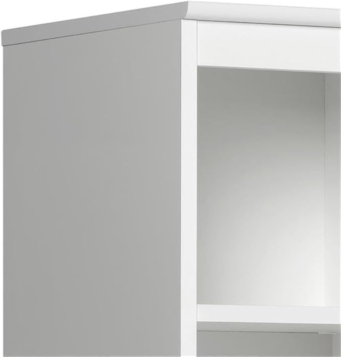 Prepac Narrow Coat Rack Freestanding Hall Tree with 3 Hooks, Entryway Furniture for Coat & Shoe Storage, Entryway Organization with Adjustable Shelf, 14.75"W x 72.5"H x 15.5"D, Set of 4, White