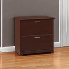 Bush Furniture Cabot 2 Drawer Lateral File Cabinet in Harvest Cherry, Home Office Chest for Letter, Legal, and A4-size Document Storage