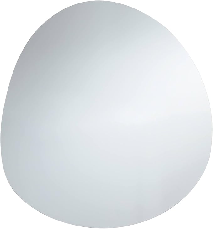 Possini Euro Design Brando Round Decorative Wall Mirror Modern Silver Frameless 37 3/4" Wide for Bedroom Living Room Home House Office Entryway
