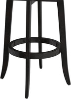 Hillsdale Savana Wood Bar Height Kitchen Stool, 29.5" High, Black