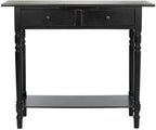 Safavieh American Homes Collection Rosemary Distressed Black Console Table