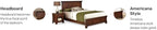 BOWERY HILL Traditional Wood Queen Headboard in Brown Finish