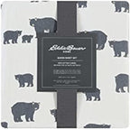 Eddie Bauer - Twin Sheets, Cotton Flannel Bedding Set, Brushed For Extra Softness, Cozy Home Decor (Bear Family, Twin)