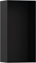 hansgrohe XtraStoris Minimalistic Recessed Wall Niche with Open Frame 12"x 6"x 4" in Matte Black, 56070670