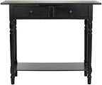 Safavieh American Homes Collection Rosemary Distressed Black Console Table