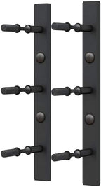 Ultra Wine Racks Wall Mounted Label-Out Wine Racks (1 Foot 1 Deep, Matte Black, 3 Wine Bottles) - Modern Metal Wine Storage, Modular Design for Home Bar, Kitchen, Dining Rooms, & Wine Cellars