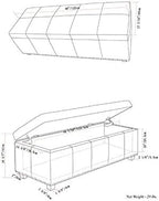 SIMPLIHOME Kingsley 48 inch Wide Transitional Rectangle Large Storage Ottoman in Radicchio Red Vegan Faux Leather, Assembled, For the Living Room, Entryway and Family Room