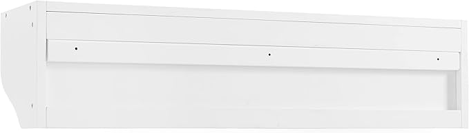 Crosley Furniture Harper Entryway Storage Wall Shelf, with Coat Rack Hooks for Hanging, White