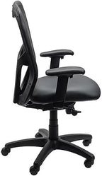 Tempur-Pedic TP9000 Swivel Task Chair with Tempur Material, Adjustable Armrests, and Lumbar Support, Black Vinyl