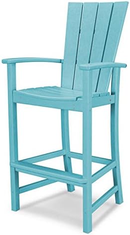 POLYWOOD® Quattro Adirondack Bar Chair in Sunset Red