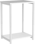 VASAGLE Side Tables Set of 2, Small End Table, Nightstand for Living Room, Bedroom, Office, Bathroom, White ULET272W14