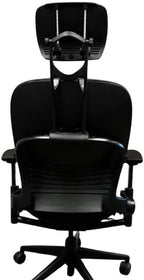 OFFICE LOGIX SHOP Leap V2 Chair with Headrest Bundle (Fabric, Black)