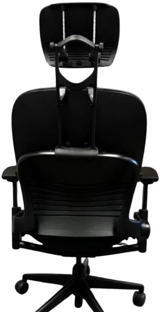 OFFICE LOGIX SHOP Leap V2 Chair with Headrest Bundle (Fabric, Black)