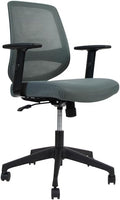 Vari Foundation Chair - Ergonomic Home Office Desk Chair + Adjustable Height, Tilt, and Armrests, Breathable Mesh, Lumbar Support - Swivel Rolling Task Chair for Office or Study (Sage Grey)