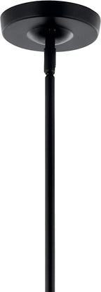 KICHLER Livadia 6-Light Chandelier, Soft Modern-Light in Black, for Foyer, Great Room, or Vaulted Dining or Bedroom (33" x 36.25"), 52673BK