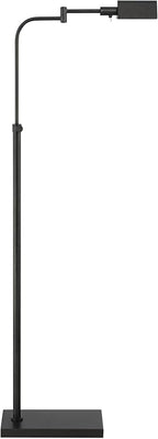 Possini Euro Design Design Keegan Traditional Farmhouse Pharmacy Floor Lamp Standing 54" Tall Dark Bronze Brown Adjustable Swing Arm Metal Tent Shade Decor for Living Room Reading Bedroom Office