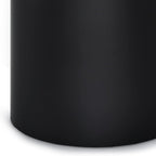 SIMPLIHOME Haynes End Table - 16 inch Wide Solid Mango Wood Round Accent Table with Sculptural Pedestal Base in Black, Boho Nightstand or Lamp Stand for Living Room or Bedroom, Assembled
