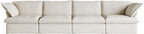 JACH Modular Sectional Couches for Living Room, Deep 4 Seats 162" Sectional Sofa, Cushion Covers Removable, Two Corners and Two Middle, Sofas Furniture for Living Room, Beige